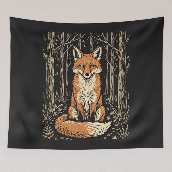 Item preview, Fox Forest Vintage Camping Outdoors Forestcore Animal  designed and sold by Y-Vibes.
