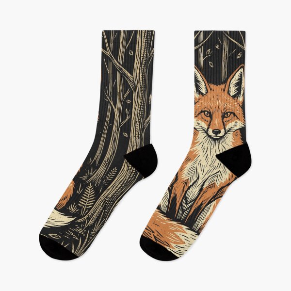 Artikelvorschau, Fox Forest Vintage Camping Outdoors Forestcore Animal entworfen und verkauft von Y-Vibes.