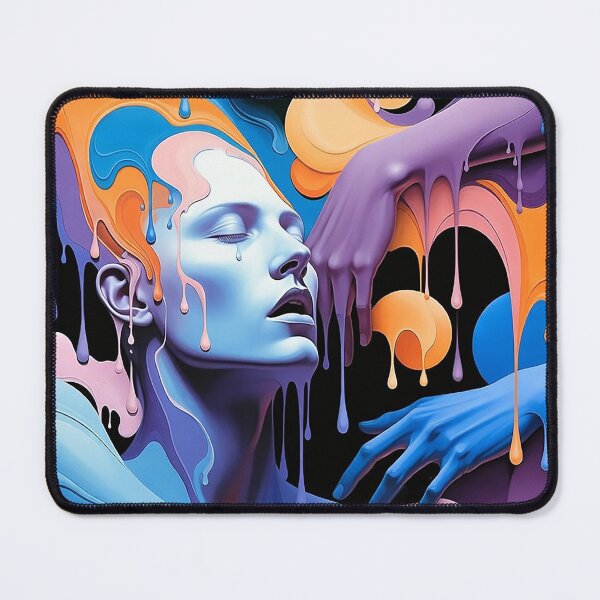 Item preview, Together | surreal colorful acrylic pour artwork designed and sold by Ruta.