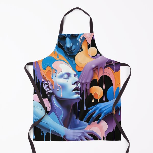 Item preview, Together | surreal colorful acrylic pour artwork designed and sold by Ruta.