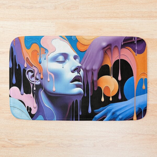 Item preview, Together | surreal colorful acrylic pour artwork designed and sold by Ruta.
