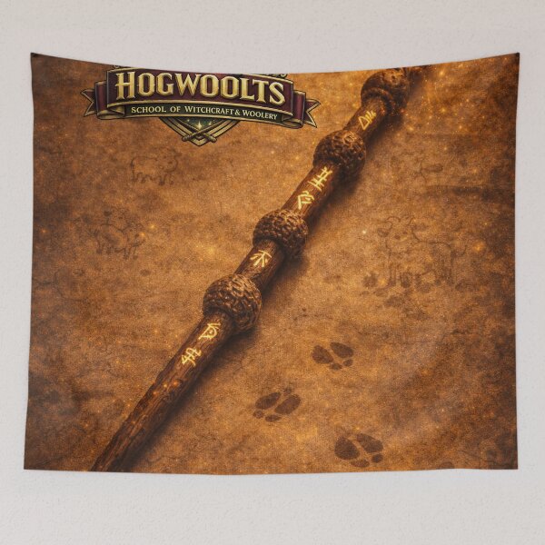Item preview, Ancient Flockwood Wand | Hogwooltz Sheepism Parody designed and sold by Thpoar.