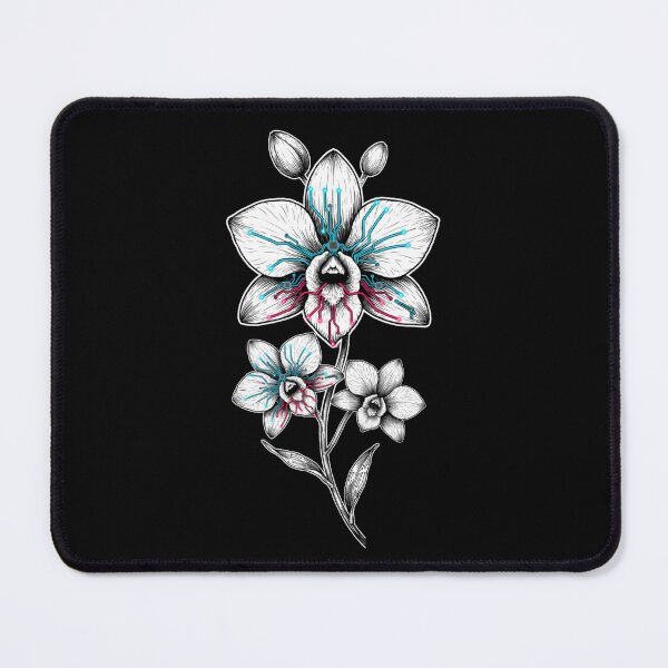 Item preview, Cyber Botanical Neon Orchid – Retro Futuristic Nature Art designed and sold by Design_Your_Day.
