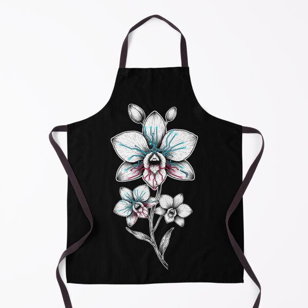 Item preview, Cyber Botanical Neon Orchid – Retro Futuristic Nature Art designed and sold by Design_Your_Day.