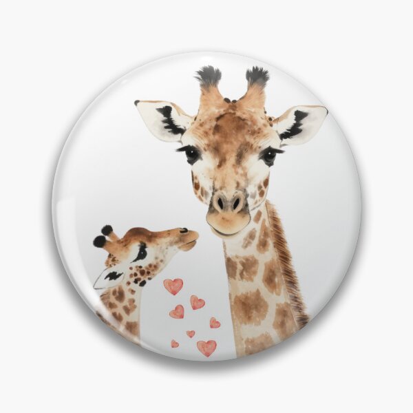 Item preview, Cute Baby Giraffe Loves Mummy Giraffe designed and sold by Wrybird.