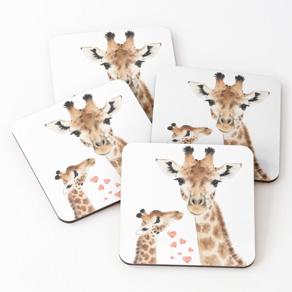 Item preview, Cute Baby Giraffe Loves Mummy Giraffe designed and sold by Wry.
