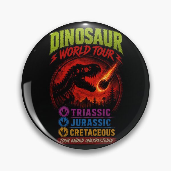 Item preview, Dinosaur World Tour Prehistoric Parody Art designed and sold by Retr0Tshirts.