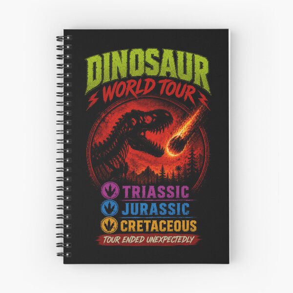 Item preview, Dinosaur World Tour Prehistoric Parody Art designed and sold by Retr0Tshirts.