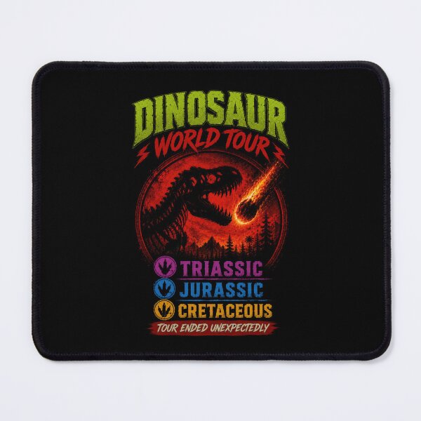 Item preview, Dinosaur World Tour Prehistoric Parody Art designed and sold by Retr0Tshirts.