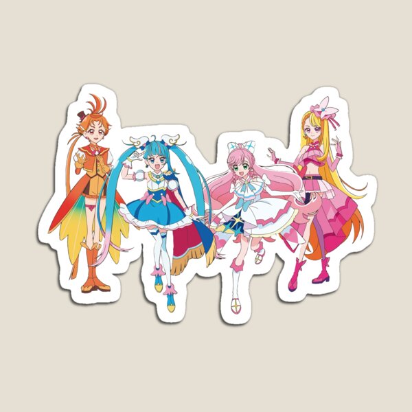 Item preview, Magical Sky Heroines Colorful Anime Team designed and sold by Tablotique.