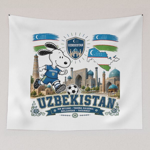 Item preview, Snoopy Uzbekistan Team World Cup 2026 designed and sold by Har-vee.