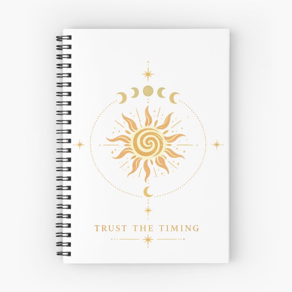 Item preview, Trust The Timing Boho Sun | Celestial Moon Phases Spiritual Aesthetic Design designed and sold by GozdeSoftChaos.