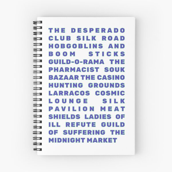 Item preview, The Desperado Club Locations Big Blocky Text designed and sold by FrenchieBoops.