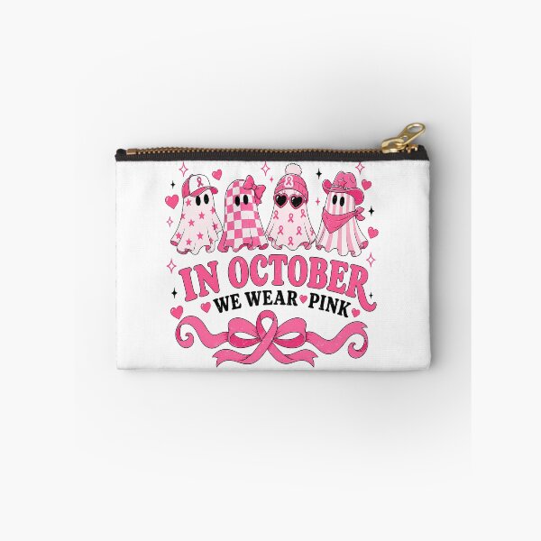Item preview, In October We Wear Pink Ghost Halloween designed and sold by KawaiiPixelClub.