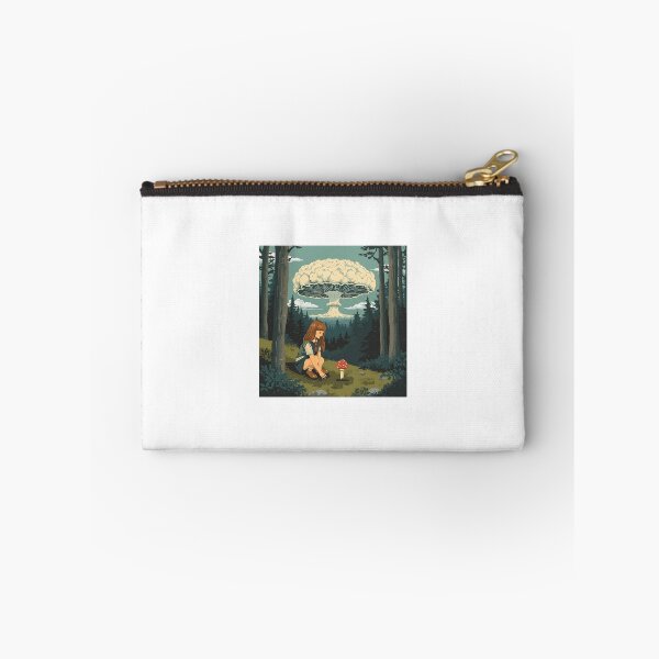 Item preview, Vintage Scout Girl Nuclear Mushroom Cloud Aesthetic Art Poster designed and sold by RareVisuals.