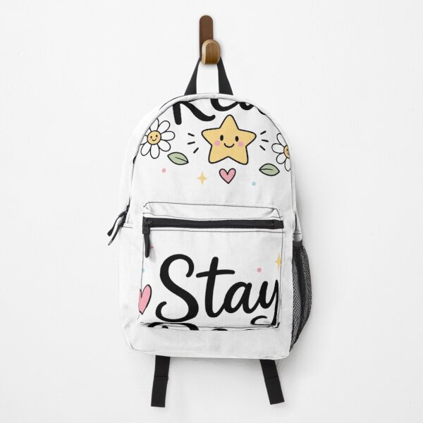 Item preview, Stay Real Cute Motivational Quote Design | Kawaii Star & Daisy Positive Typography Sticker designed and sold by Sanika arts .