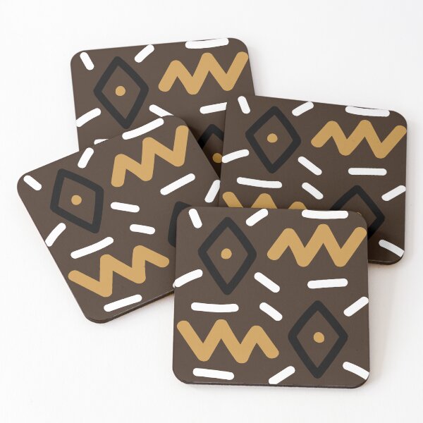 Item preview, Traditional African Bogolan Mudcloth Pattern designed and sold by Wolagno.