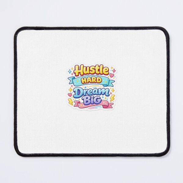 Item preview, Hustle Hard Dream Big Motivational Sticker designed and sold by Cool Tee World .