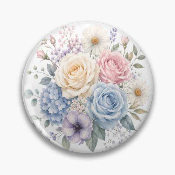 Item preview, Pastel Blue & Lavender Floral Bouquet designed and sold by Roya10.