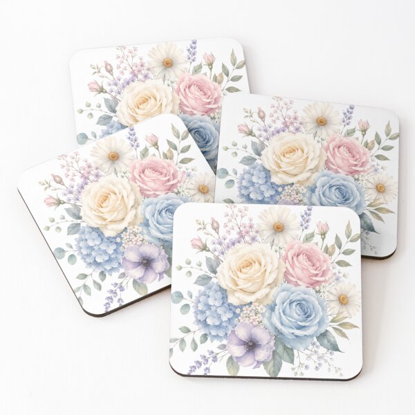 Item preview, Pastel Blue & Lavender Floral Bouquet designed and sold by Roya10.