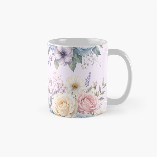 Aperçu de l'œuvre Bouquet de fleurs bleu pastel et lavande créée et vendue par Roya10.