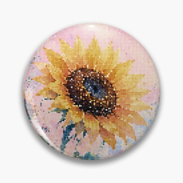Item preview, Sunflower Bloom in Geometric Watercolor designed and sold by A-C-G.