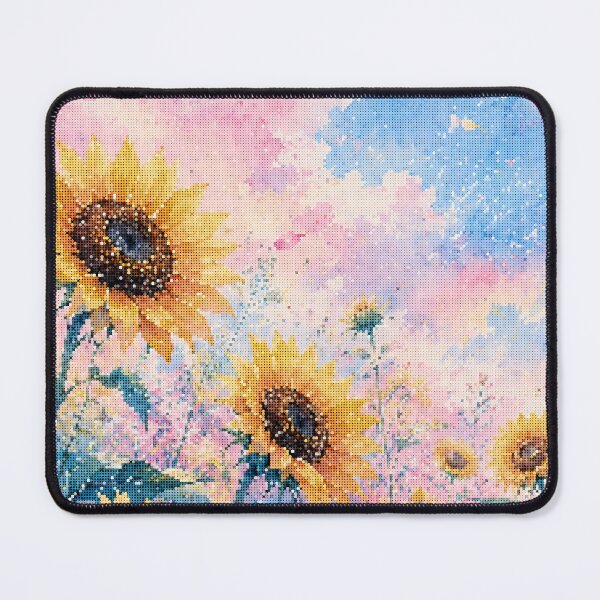 Item preview, Sunflower Bloom in Geometric Watercolor designed and sold by A-C-G.