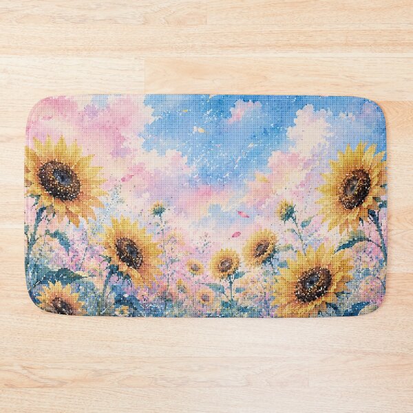 Item preview, Sunflower Bloom in Geometric Watercolor designed and sold by A-C-G.