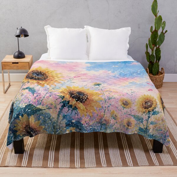 Item preview, Sunflower Bloom in Geometric Watercolor designed and sold by A-C-G.