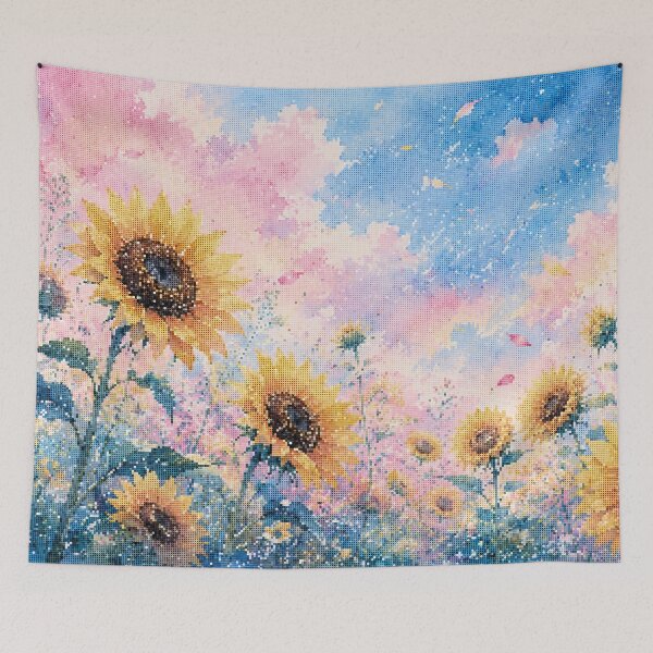 Item preview, Sunflower Bloom in Geometric Watercolor designed and sold by A-C-G.