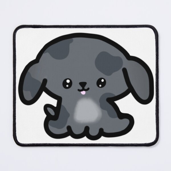 Item preview, Cute Chibi Grey Spotted Puppy with Light Chest designed and sold by AestheteArchive.