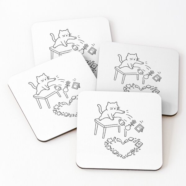 Item preview, Cat Chaos Creates A Heart Cute Cat Lover Design designed and sold by MonkiFlipp.