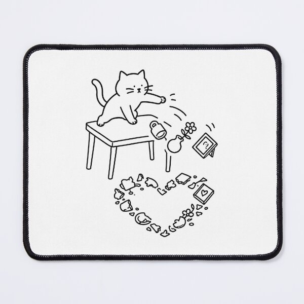Item preview, Cat Chaos Creates A Heart Cute Cat Lover Design designed and sold by MonkiFlipp.