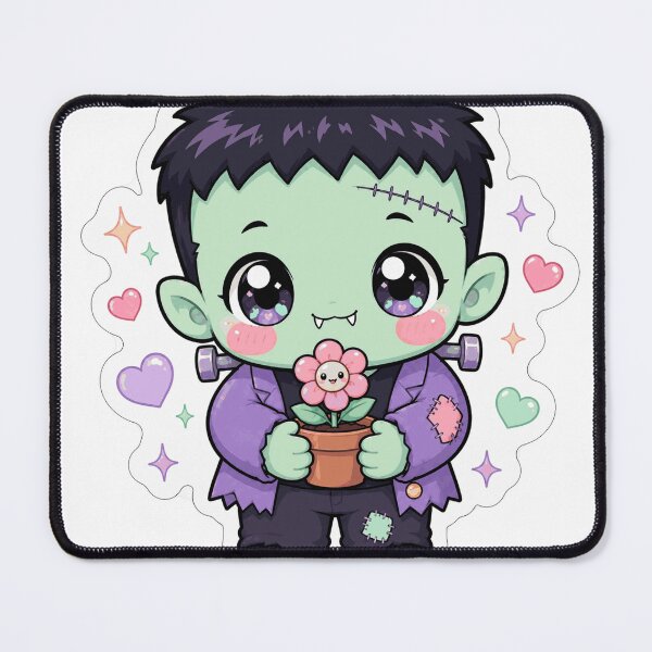 Item preview, Cute Kawaii Monster - Lil' Frankie Sticker designed and sold by Riah Studio.
