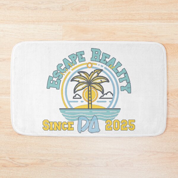 Item preview, Escape Reality Vintage Varsity Palm Tree Retro Beach Tropical Streetwear Graphic designed and sold by DesignArtist.ia.