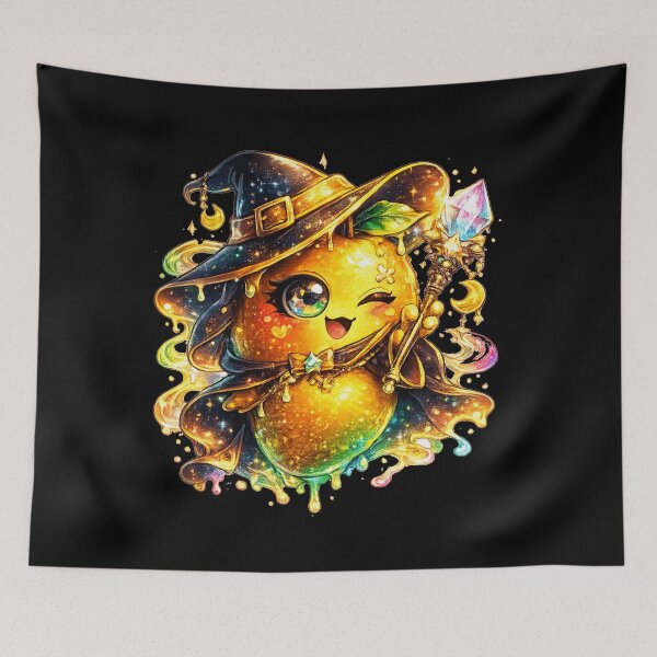 Item preview, Neon Mango Monster Creepy Cute Art designed and sold by ChaEmm_Studio.