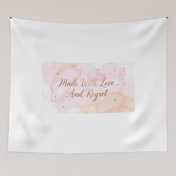 Item preview, Made With Love And Regret - Funny Sarcastic DIY Craft Fail Quote designed and sold by Petringo.