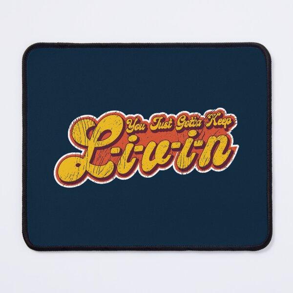 Item preview, L.I.V.I.N. You Just Gotta Keep Livin' Retro Seventies Vintage designed and sold by unrealindeed.