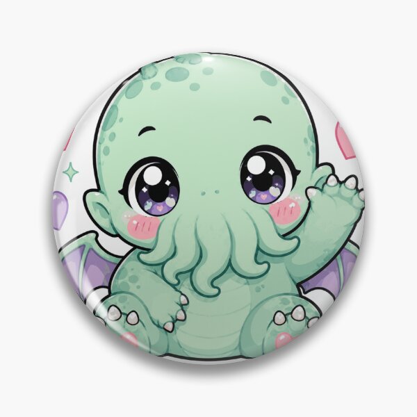 Item preview, Cute Kawaii Cthulhu - Lil' Cthulhu Sticker designed and sold by Riah Studio.