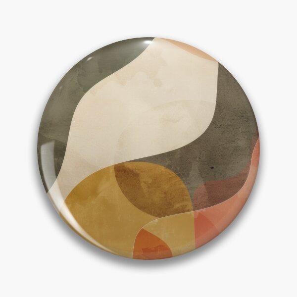 Item preview, Mid-Century Wavy Modern Abstract - Vintage Earth Tone - Retro Modernist Art designed and sold by GrinGalore.