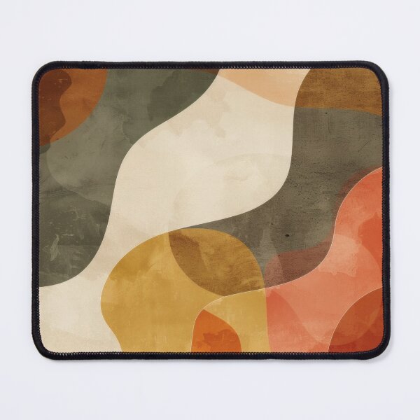 Item preview, Mid-Century Wavy Modern Abstract - Vintage Earth Tone - Retro Modernist Art designed and sold by GrinGalore.