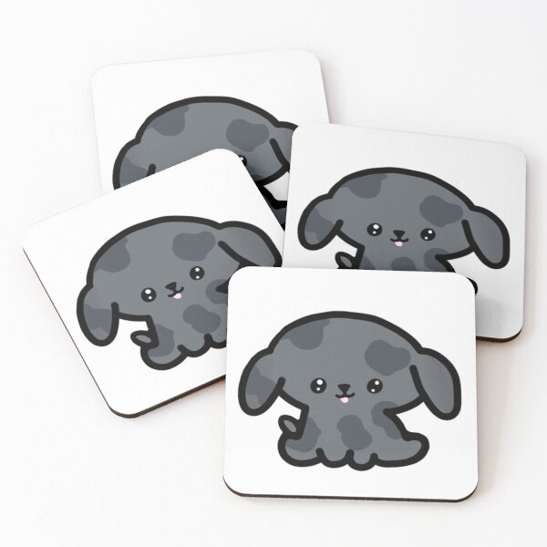Item preview, Cute Spotted Dark Grey Chibi Puppy designed and sold by AestheteArchive.