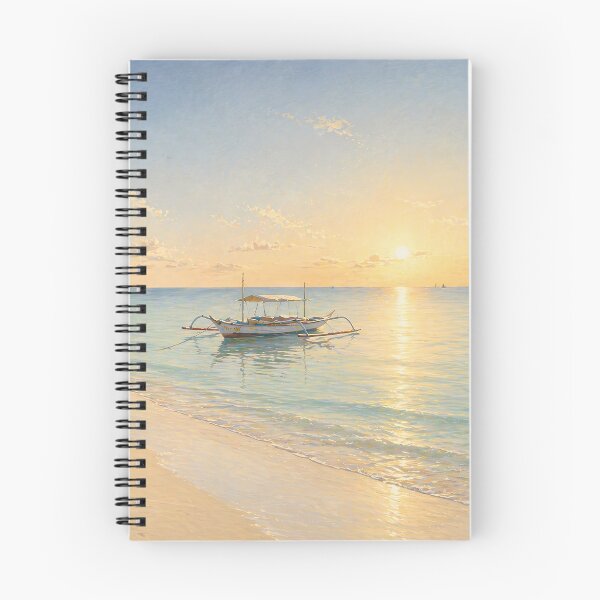 Item preview, Boracay Quiet Morning — Philippine Sunrise Beach Oil Painting Art designed and sold by Francis & May.