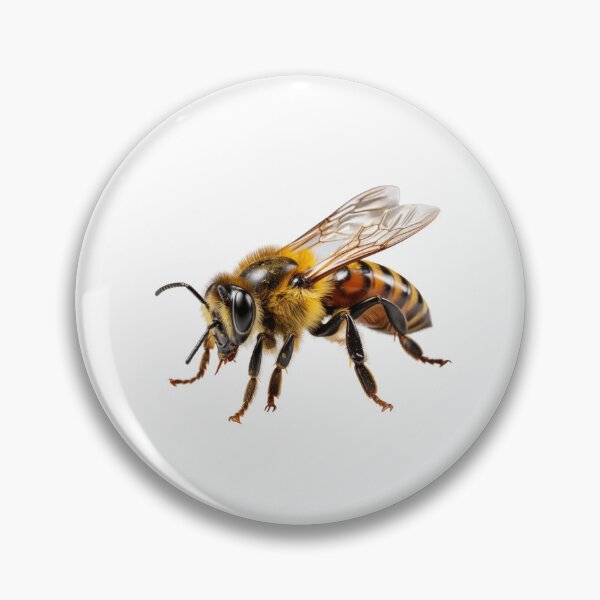 Item preview, Honey bee isolated on transparent background designed and sold by MiraCleAI.