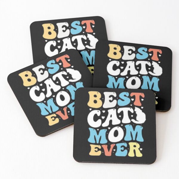 Item preview, Vintage Wavy Best Cat Mom Ever Shirt – Aesthetic Cat Lover Gift designed and sold by LunaCat Studio.