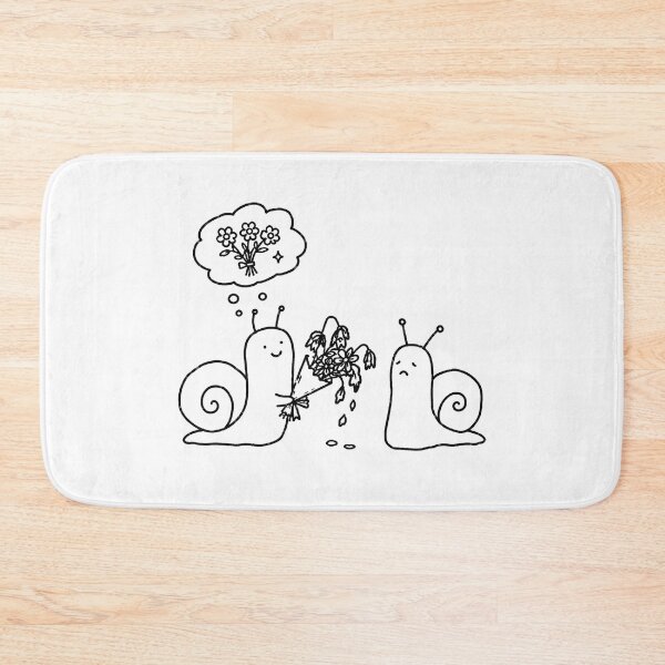 Item preview, Cute Snail Giving Flowers Romantic Design designed and sold by MonkiFlipp.