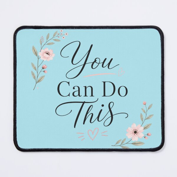 Item preview, You Can Do This | Cute Motivational Typography Quote Design | Positive Mindset Aesthetic Sticker designed and sold by Sanika arts .