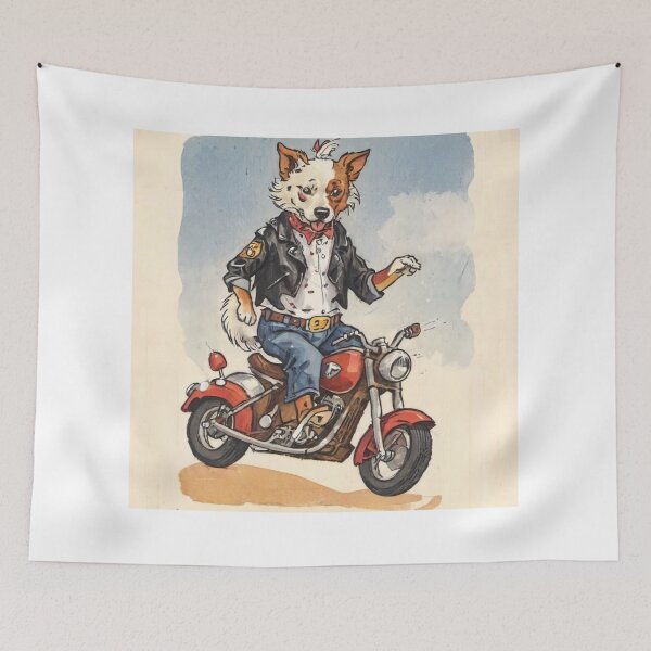 Item preview, Motorcyclist dog designed and sold by ZeusGallery.