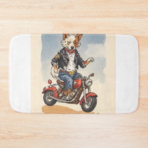 Item preview, Motorcyclist dog designed and sold by ZeusGallery.
