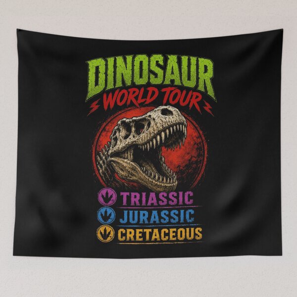 Item preview, Dinosaur Tour Dates Prehistoric Legend Parody designed and sold by Retr0Tshirts.